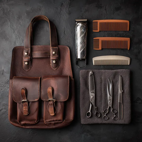 Professional barbering tools and clippers