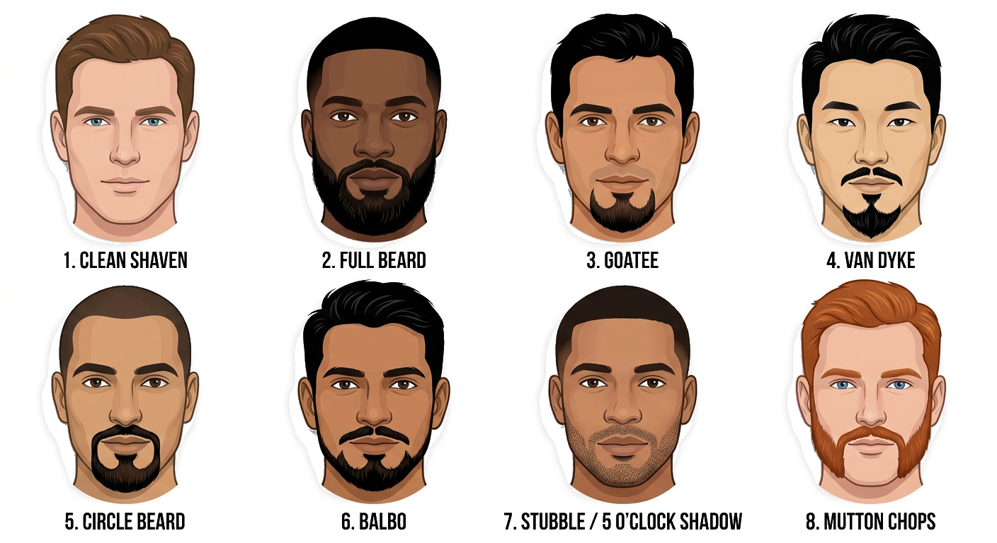 Facial hair styles