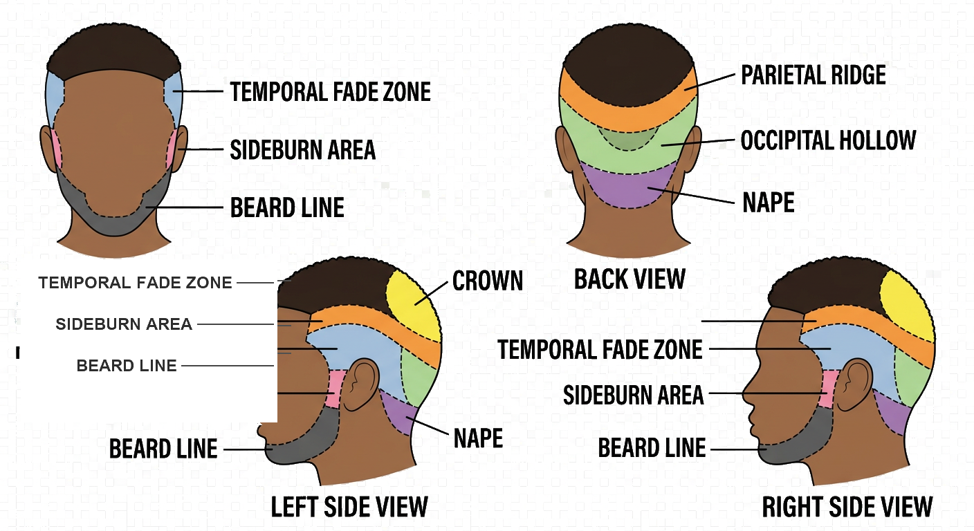 Head zones diagram