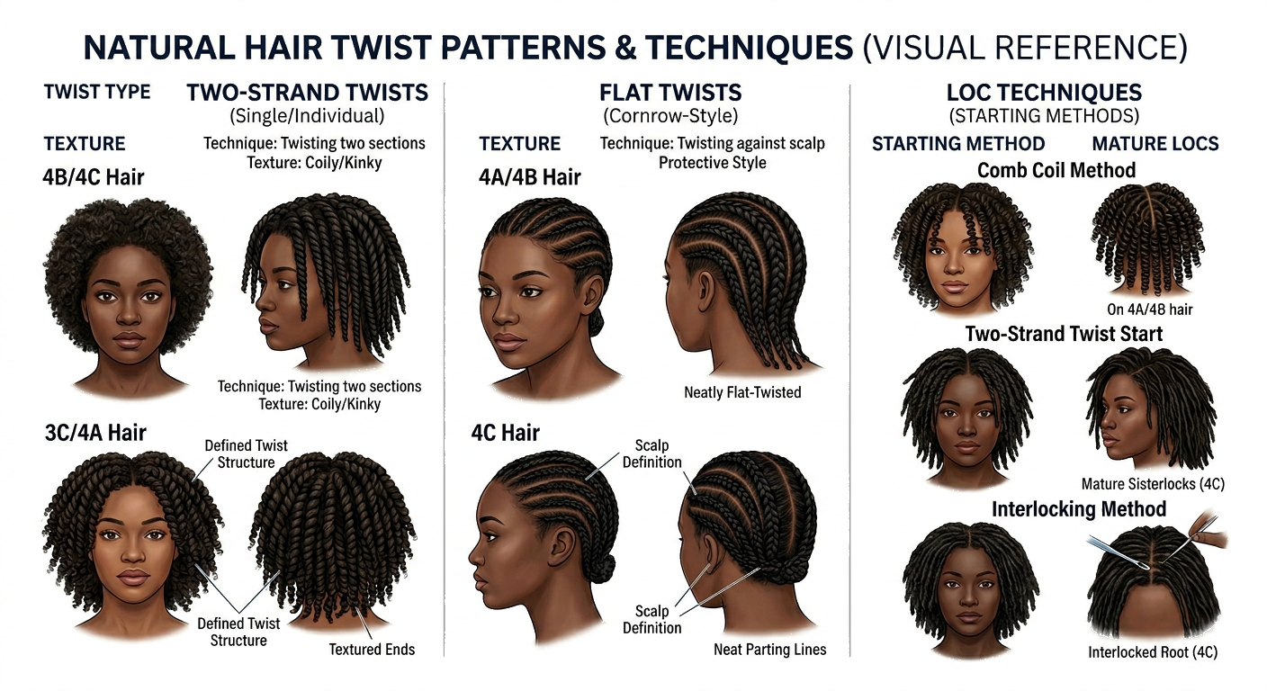 Natural hair techniques