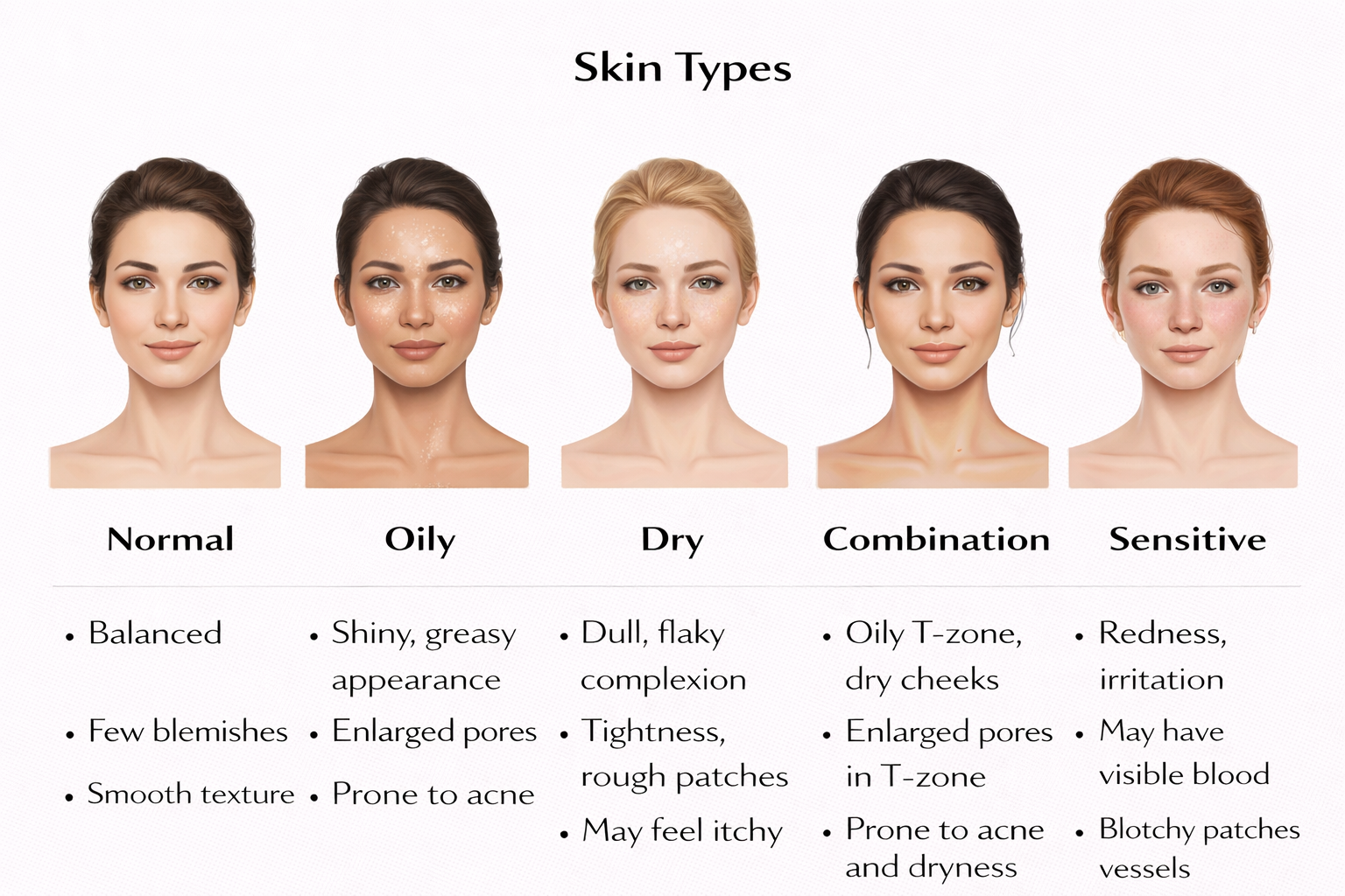 Skin types reference